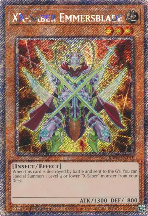 Xx-Saber Emmersblade [Ra04-En141] Platinum Secret Rare 1