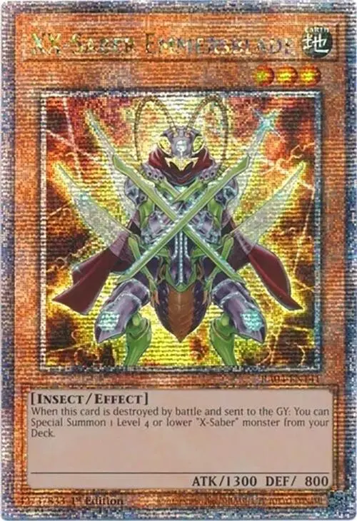 Xx-Saber Emmersblade [Ra04-En141] Quarter Century Secret Rare 1