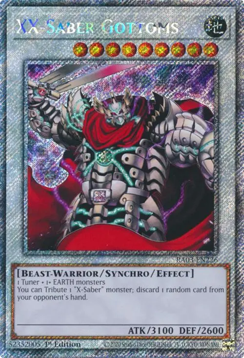 Xx-Saber Gottoms (Platinum Secret Rare) [Ra03-En226] Platinum Secret Rare 1