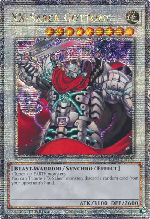 Xx-Saber Gottoms (Quarter Century Secret Rare) [Ra03-En226] Quarter Century Secret Rare 1