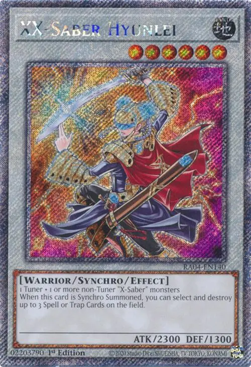 Xx-Saber Hyunlei [Ra04-En140] Platinum Secret Rare 1