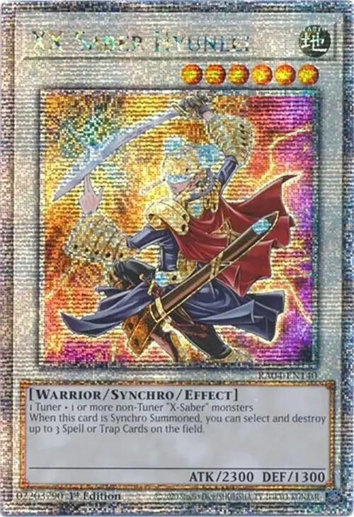 Xx-Saber Hyunlei [Ra04-En140] Quarter Century Secret Rare 1