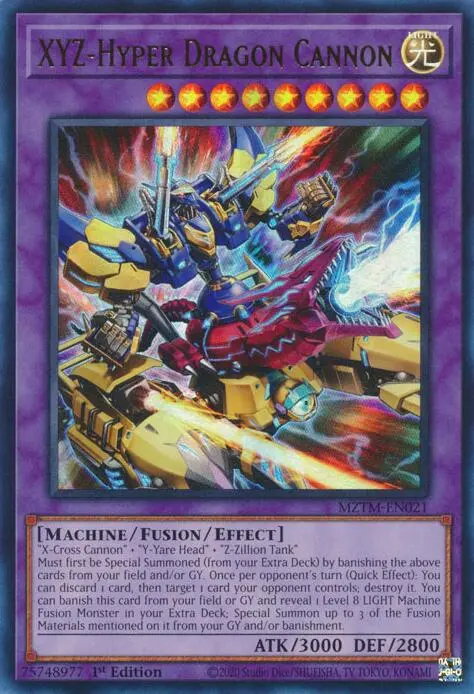 Xyz-Hyper Dragon Cannon [Mztm-En021] Ultra Rare 1