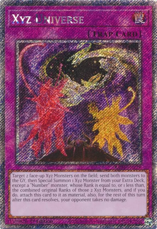 Xyz Universe [Ra04-En218] Platinum Secret Rare 1