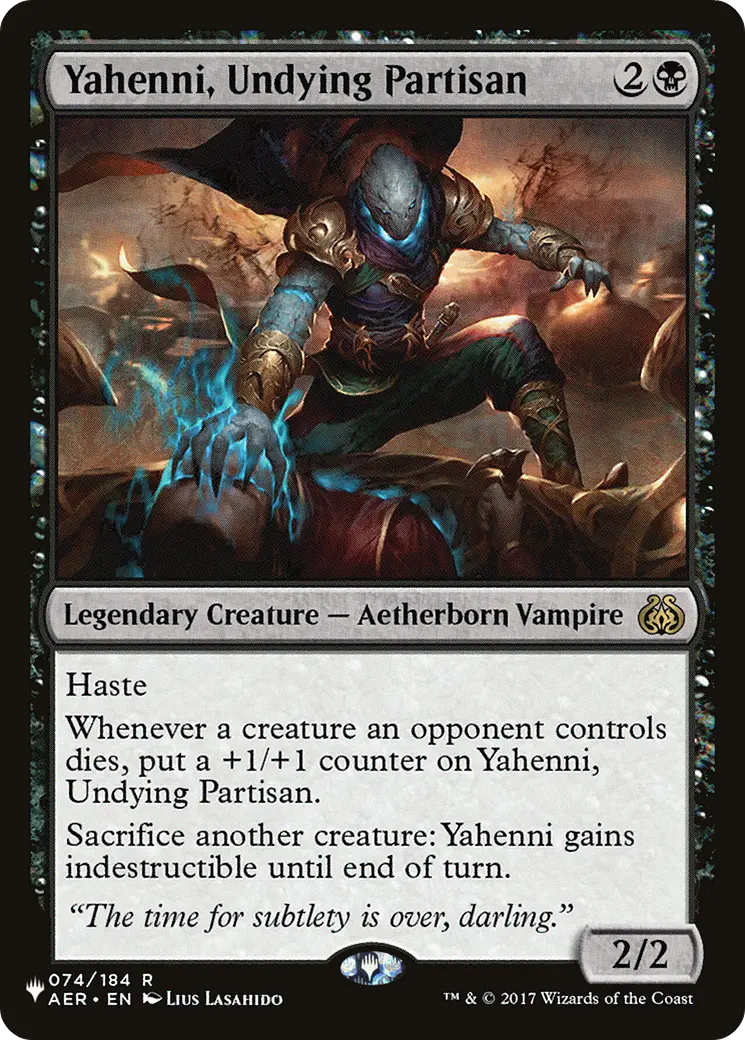 Yahenni, Undying Partisan [The List] 1