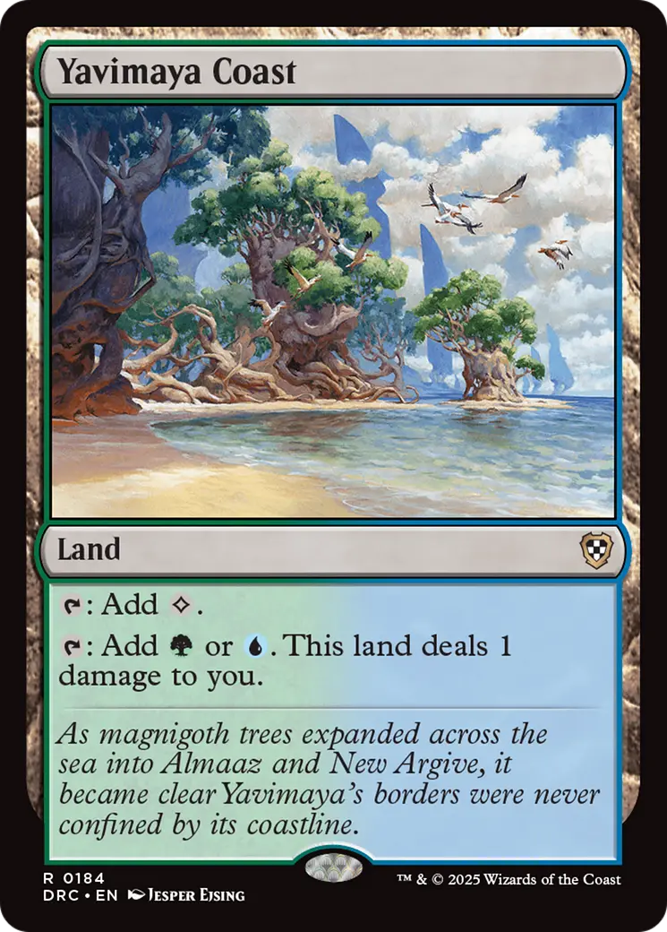 Yavimaya Coast [Aetherdrift Commander] 1