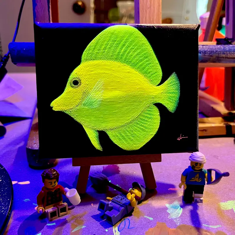 “Yellow Submarine” On 4 X 5” Canvas 1