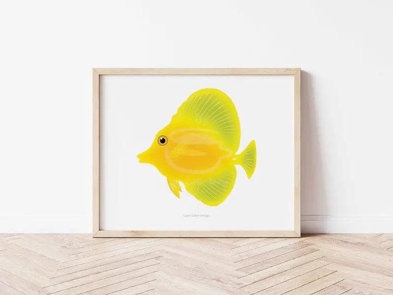 Yellow Tang Fine Art Print 1