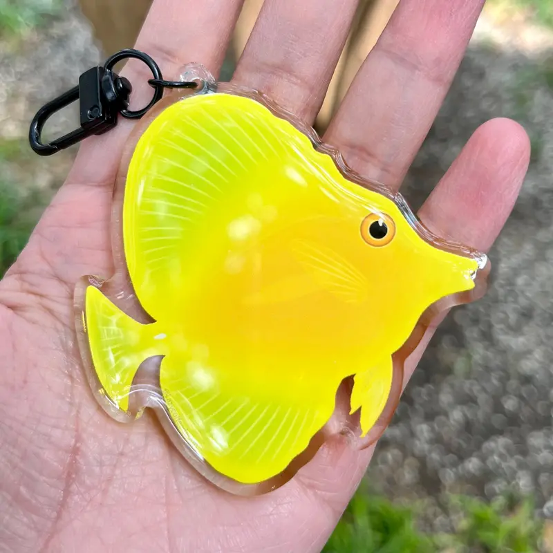 Yellow Tang Keychain 1