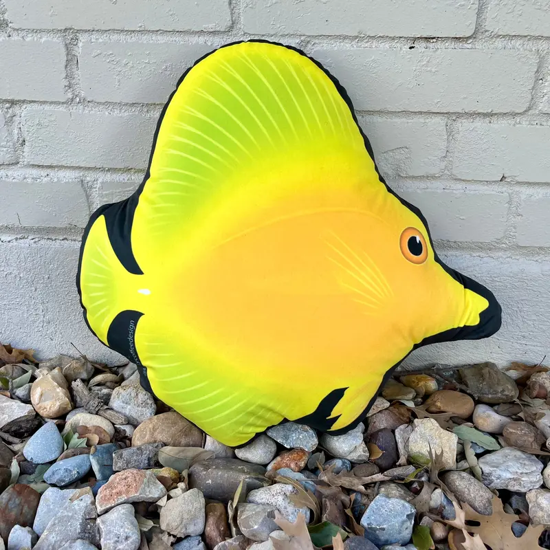 Yellow Tang Pillow 18” 1