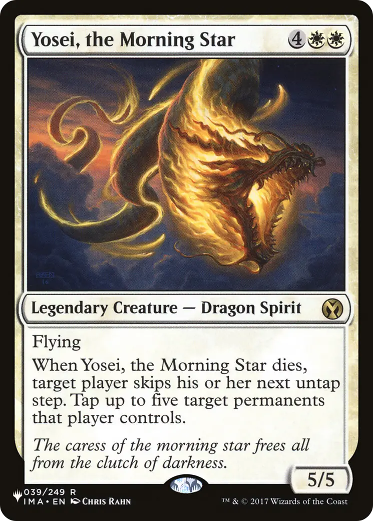 Yosei, The Morning Star [The List] 1