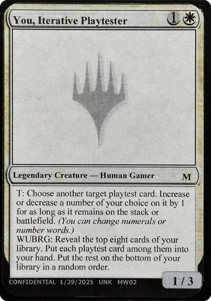 You, Iterative Playtester [Unknown Event] 1