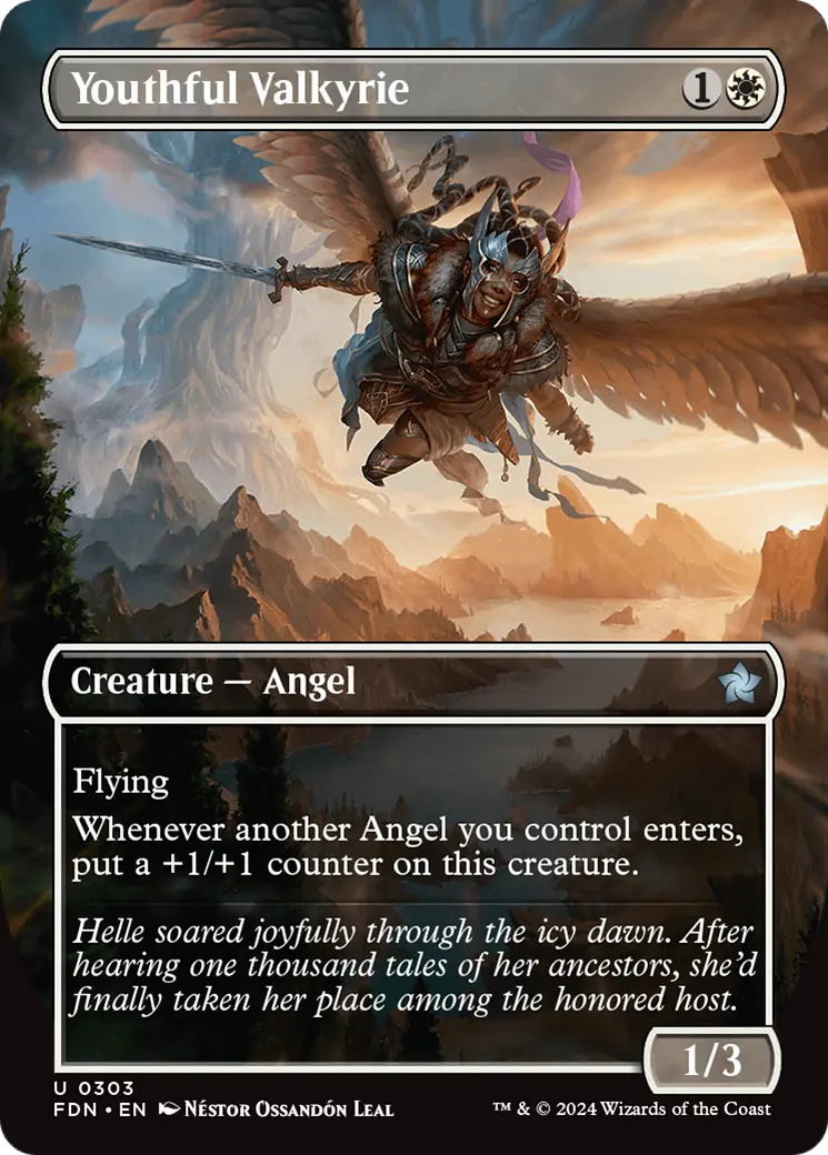 Youthful Valkyrie (Borderless) [Foundations] 1