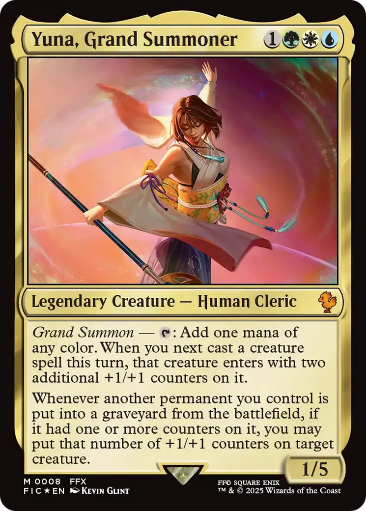 Yuna, Grand Summoner [Final Fantasy Commander] 1