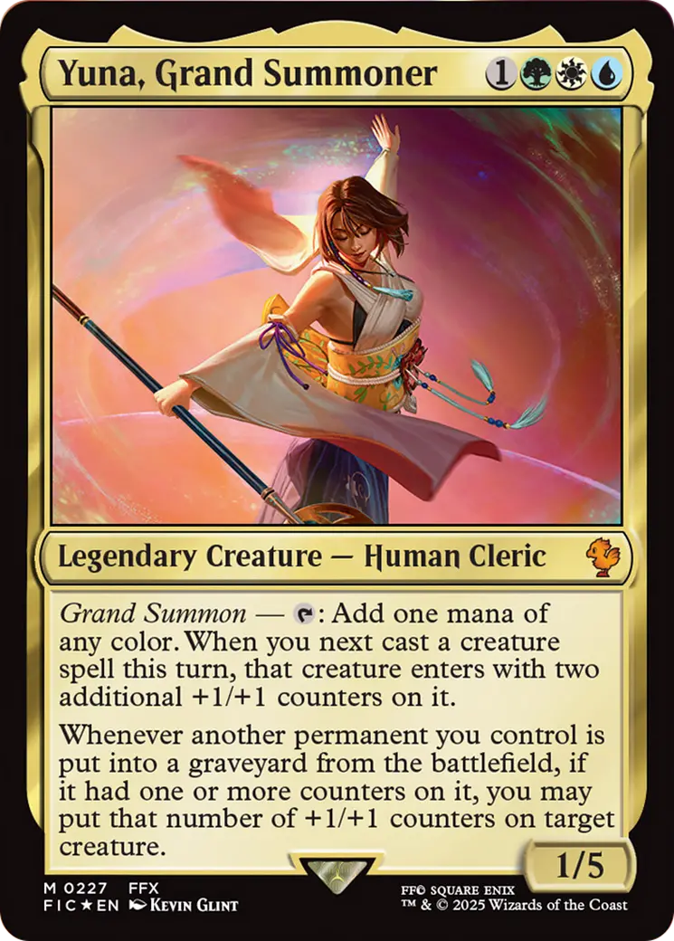 Yuna, Grand Summoner (Surge Foil) [Final Fantasy Commander] 1