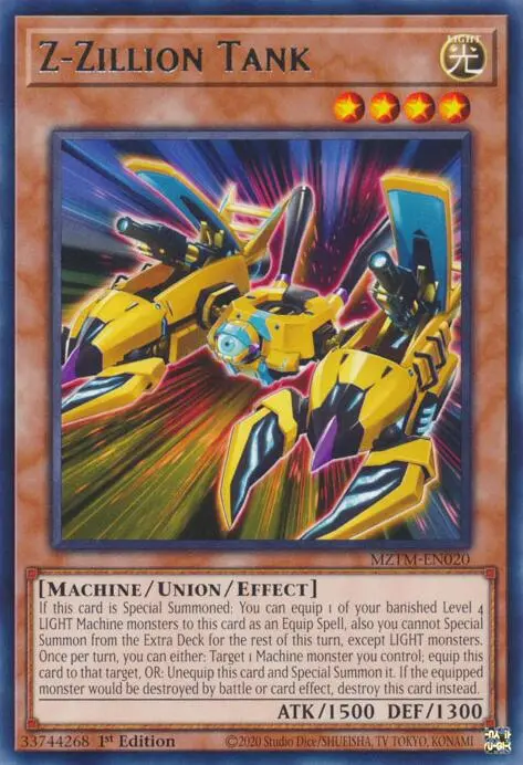 Z-Zillion Tank [Mztm-En020] Rare 1