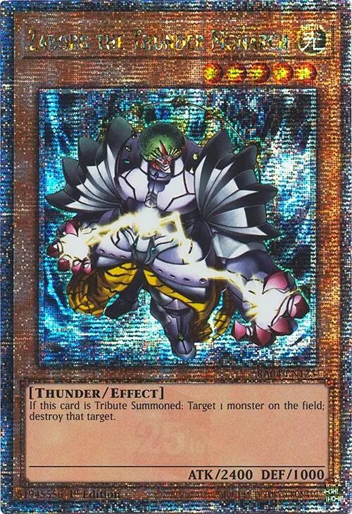 Zaborg The Thunder Monarch [Ra04-En125] Quarter Century Secret Rare 1