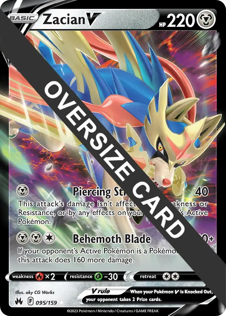 Zacian V (095/159) (Jumbo Card) [Sword & Shield: Crown Zenith] 1