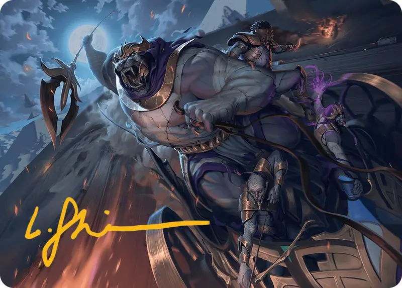 Zahur, Glory's Past Art Card (Gold-Stamped Signature) [Aetherdrift Art Series] 1