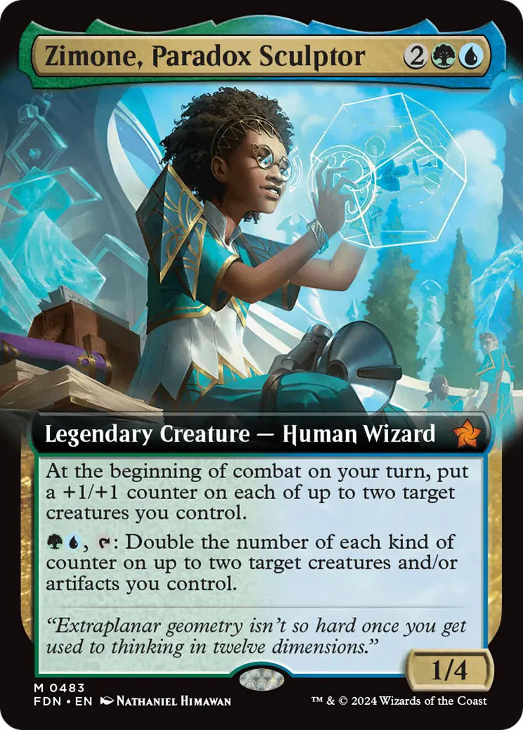 Zimone, Paradox Sculptor (Extended Art) [Foundations] 1