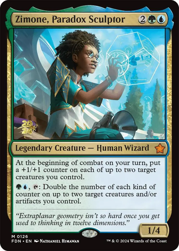 Zimone, Paradox Sculptor [Foundations Prerelease Promos] 1