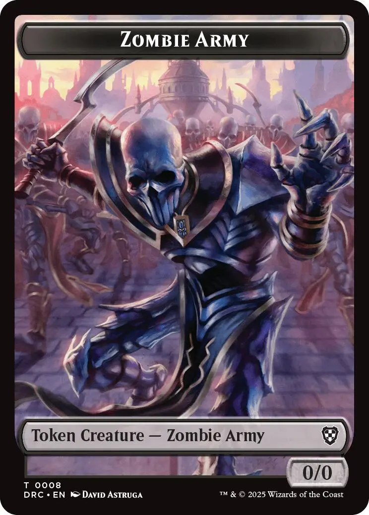 Zombie Army // Shapeshifter Double-Sided Token [Aetherdrift Tokens] 1