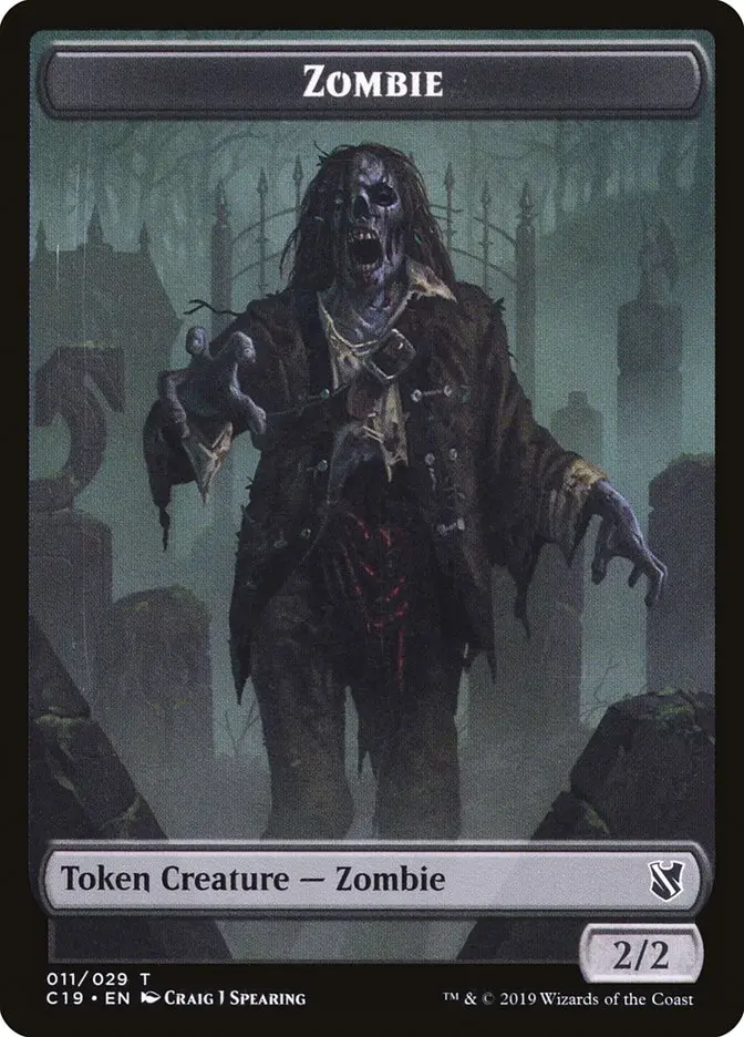 Zombie Token (011/029) [Commander 2019 Tokens] 1