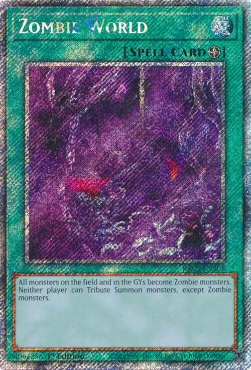 Zombie World (Platinum Secret Rare) [Ra03-En205] Platinum Secret Rare 1
