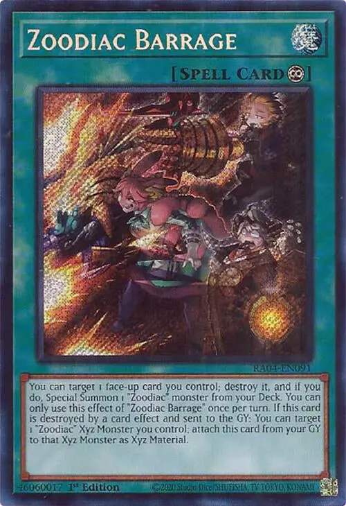 Zoodiac Barrage [Ra04-En091] Secret Rare 1