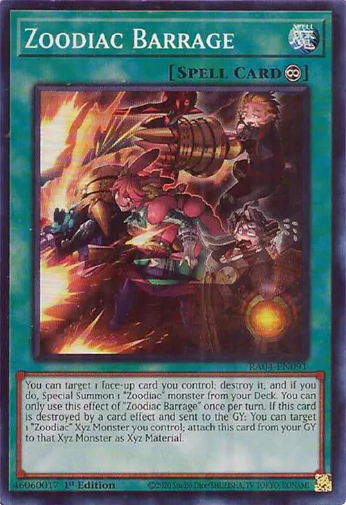 Zoodiac Barrage [Ra04-En091] Super Rare 1