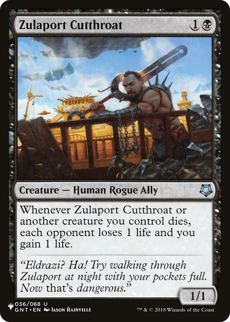 Zulaport Cutthroat [The List] 1
