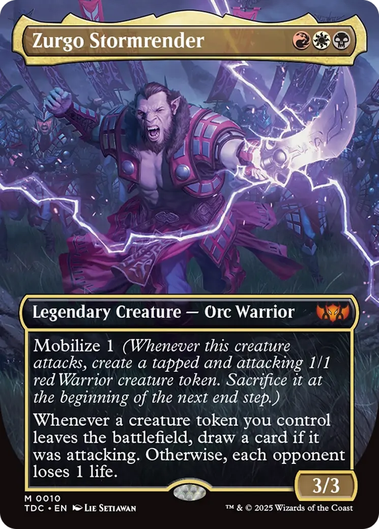 Zurgo Stormrender (Borderless) [Tarkir: Dragonstorm Commander] 1