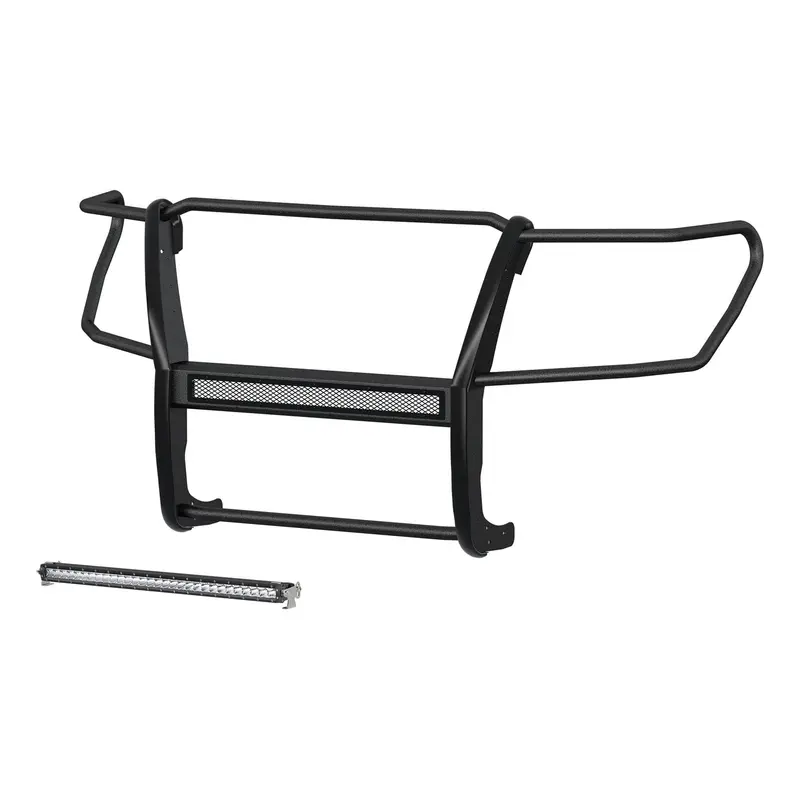 Aries 2170029 Pro Series Grille Guard – Black Steel With Integrated Light Bar For Nissan Titan Xd 1
