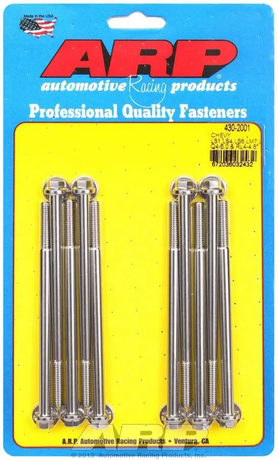 Arp 430-2001 Ls-Series Intake Manifold Bolt Kit – 6-Point Hex, Gm Compatible 1