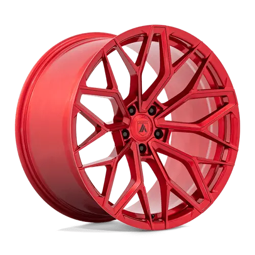Asanti Ab39 Forged Alloy Wheel – 20X10.5", 5X120Mm Bolt Pattern, -18Mm Offset, Gloss Black With Red Lip 1