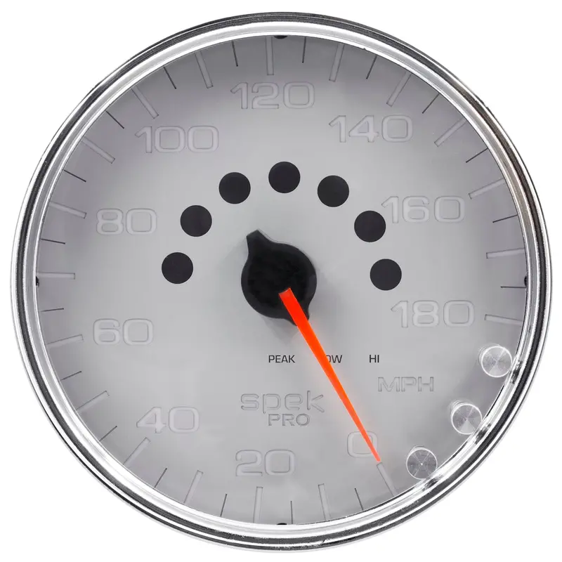 Autometer P23021 Spek-Pro 5-Inch Programmable Electronic Speedometer – 180 Mph Range 1
