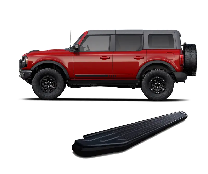 Black Horse Off Road Peerless Running Boards – Black Powder-Coated Steel 1