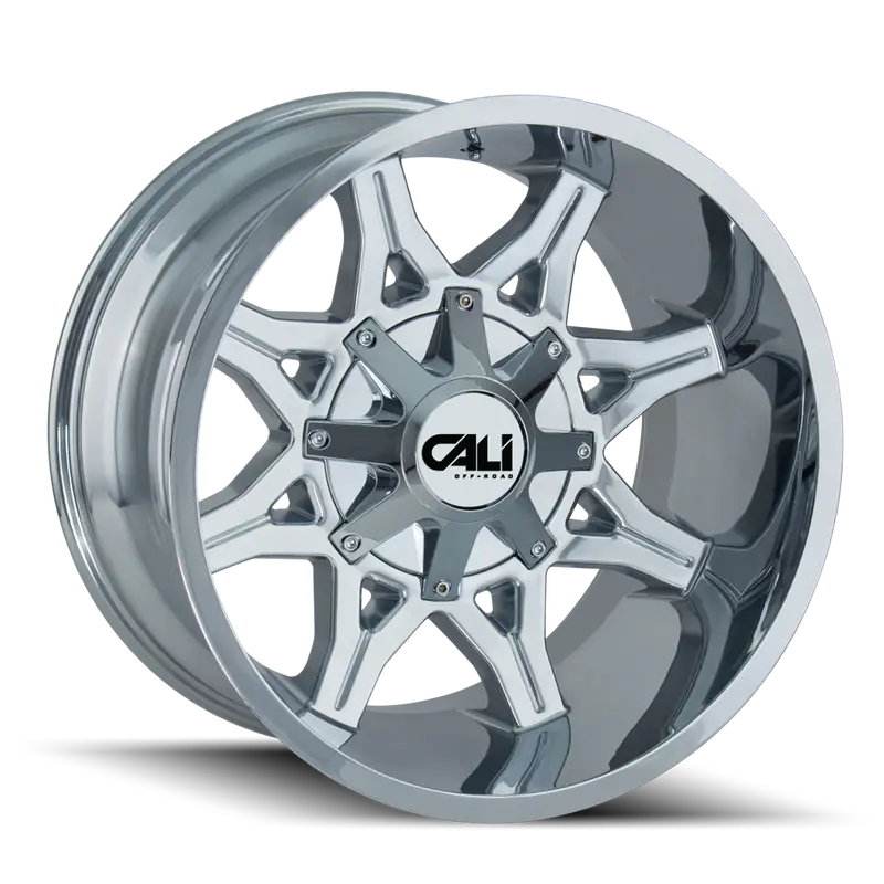 Cali Off-Road 9107-2937C18 Obnoxious Chrome Utv Wheel – 20X9, 6X135/6X139.7, +18Mm Offset, 106Mm Cb 1