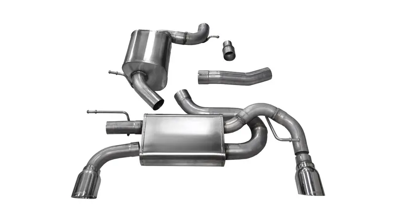 Corsa Performance Cat-Back Exhaust System – Dual Rear, Polished Tips – Vw Golf Gti Mk6 (2010–2014) 1