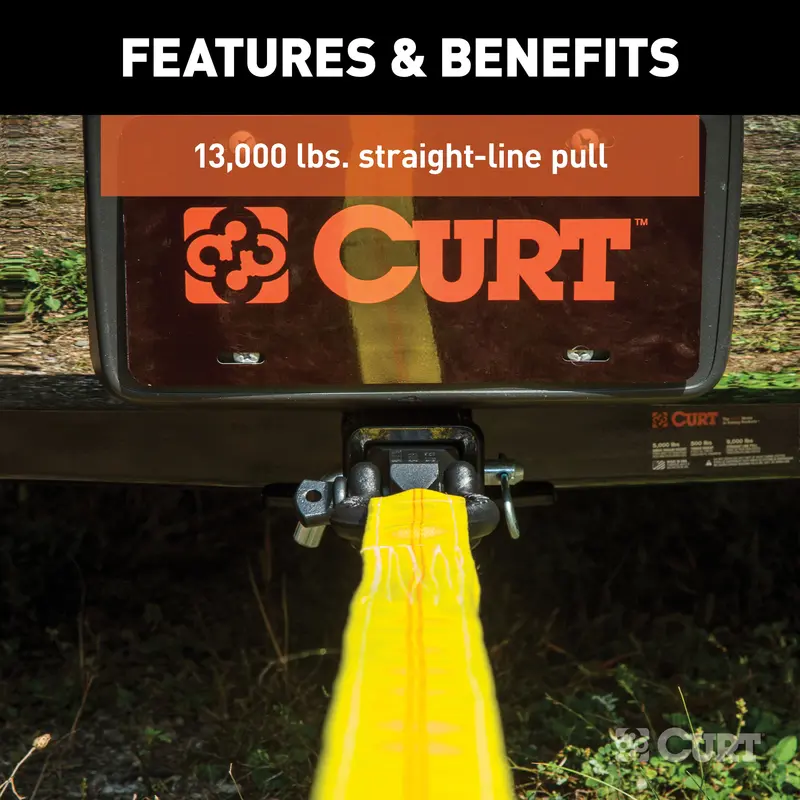 Curt 45832 D-Ring Shackle Mount Trailer Hitch – 2-Inch Receiver, 13,000 Lb Capacity 1