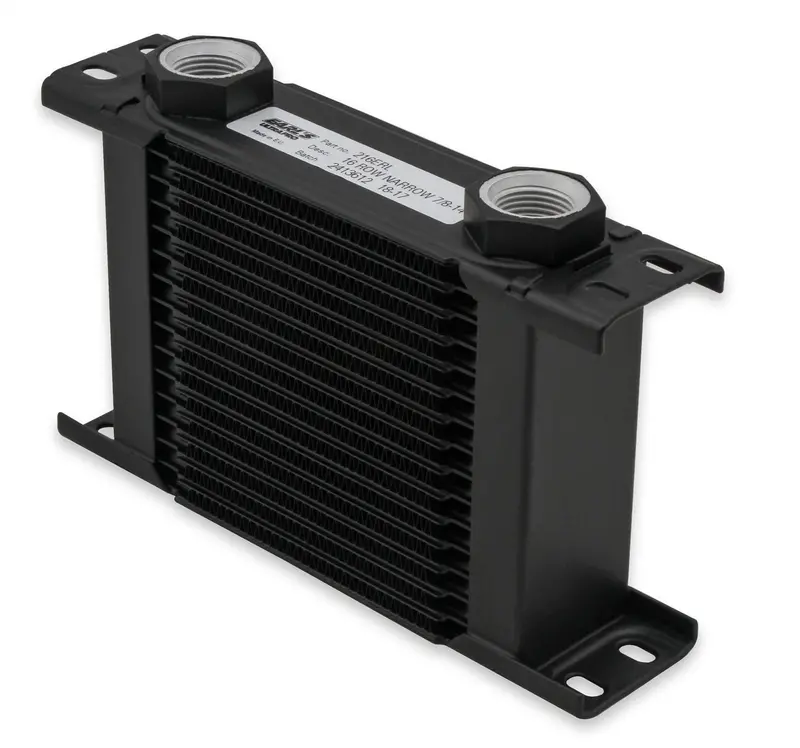 Earl’S 219-16Erl Ultrapro Oil Cooler – 19-Row, Narrow Design, -16An Male Flare Ports, Black Finish 1