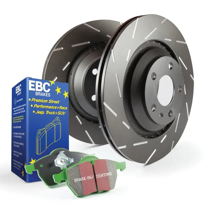 Ebc S2Kr1256 Greenstuff 2000 Brake Kit – Includes Pads & Usr Slotted Rotors 1