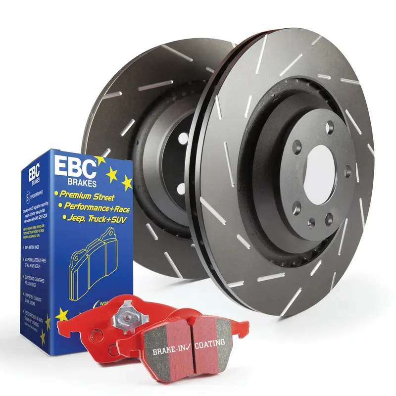 Ebc S4Kf1939 Brake Kit – Redstuff Pads + Usr Slotted Rotors (Application-Specific) 1