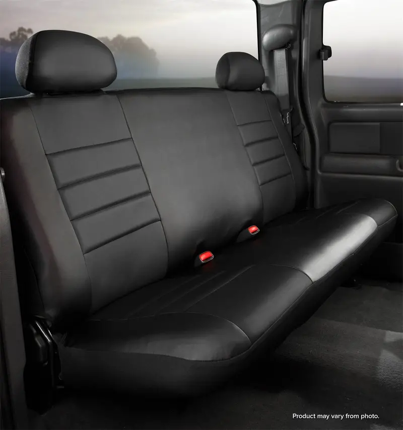 Fia Sl62-58 Leatherlite Seat Covers – Solid Black Bench Style 1