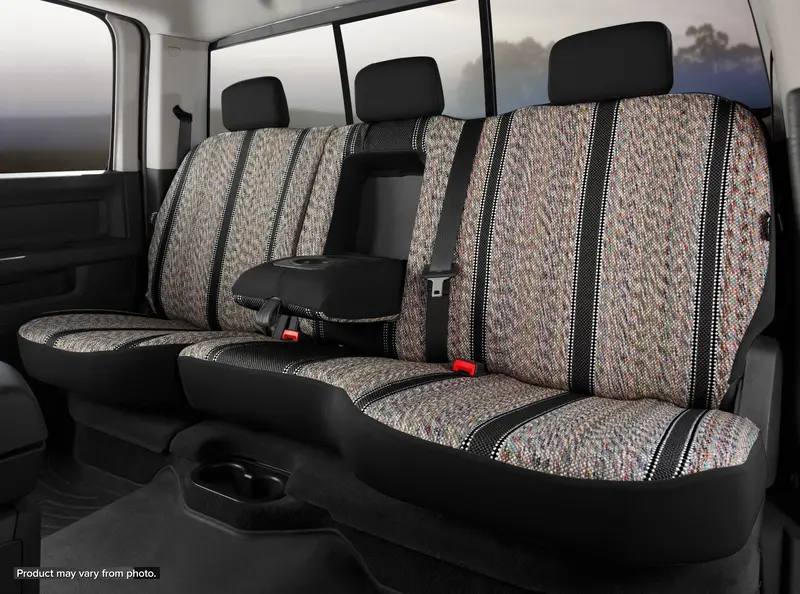 Fia Tr42-92 Custom Seat Covers – Black Wrangler-Themed Pattern 1