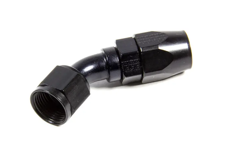 Fragola Pro-Flow 45-Degree Hose Fitting – #10 An, Black Anodized Finish 1