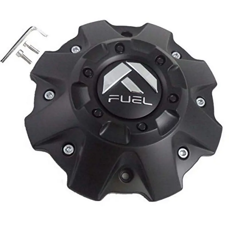 Fuel 5- Or 6-Lug Flat-Bottom Wheel Center Caps – Matte Black Finish 1