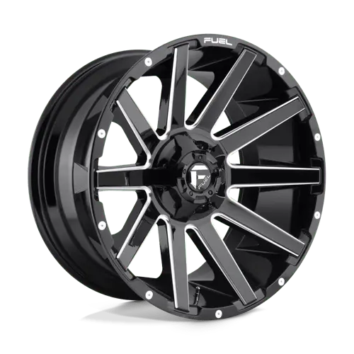 Fuel D615 Forged Alloy Wheel – 22X12 Inches, 5X4.5/5.0 Bolt Pattern, Gloss Black With Machined Face, -44Mm Offset 1