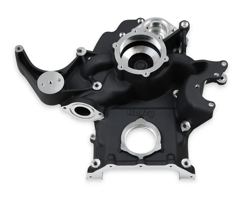 Holley 97-373 Timing Cover; Cast Aluminum; Black Finish; Fit Gen Iii Hemi; Non Vvt; 1