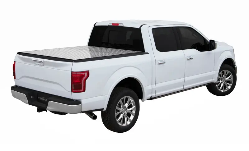 Lomax B2050099 Folding Hard Tonneau Cover – Aluminum Frame, Tool-Free Installation 1